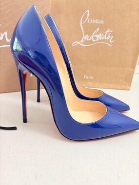 Christian Louboutin Blue Heels | Size EU 36
